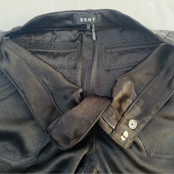 DKNY Black STRAIGHT-LEG ANKLE DRESS PANTS - Picture 7 of 14